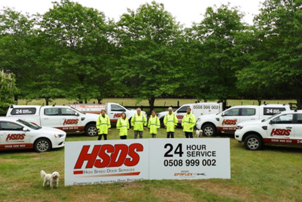 Team photo with dog of HSDS